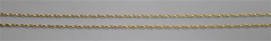 A 14ct gold chain.